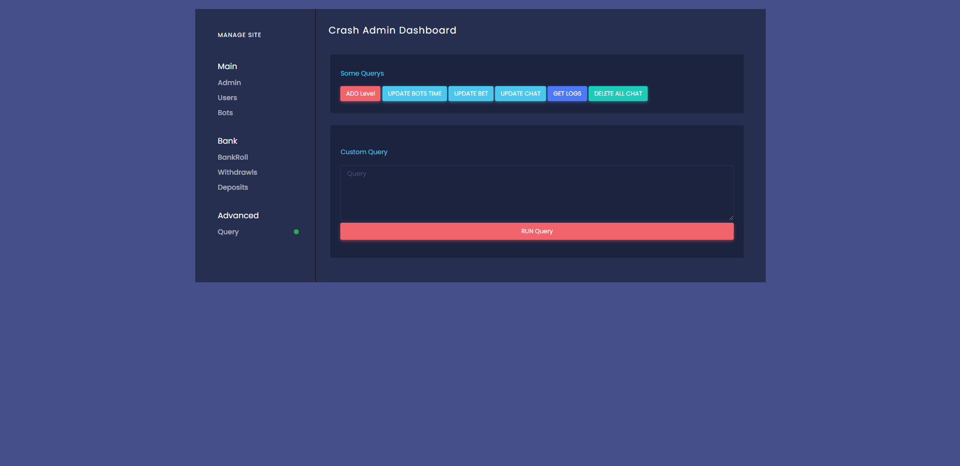 海外爆点游戏/竞猜下注游戏/带聊天室/机器人/BTC充值