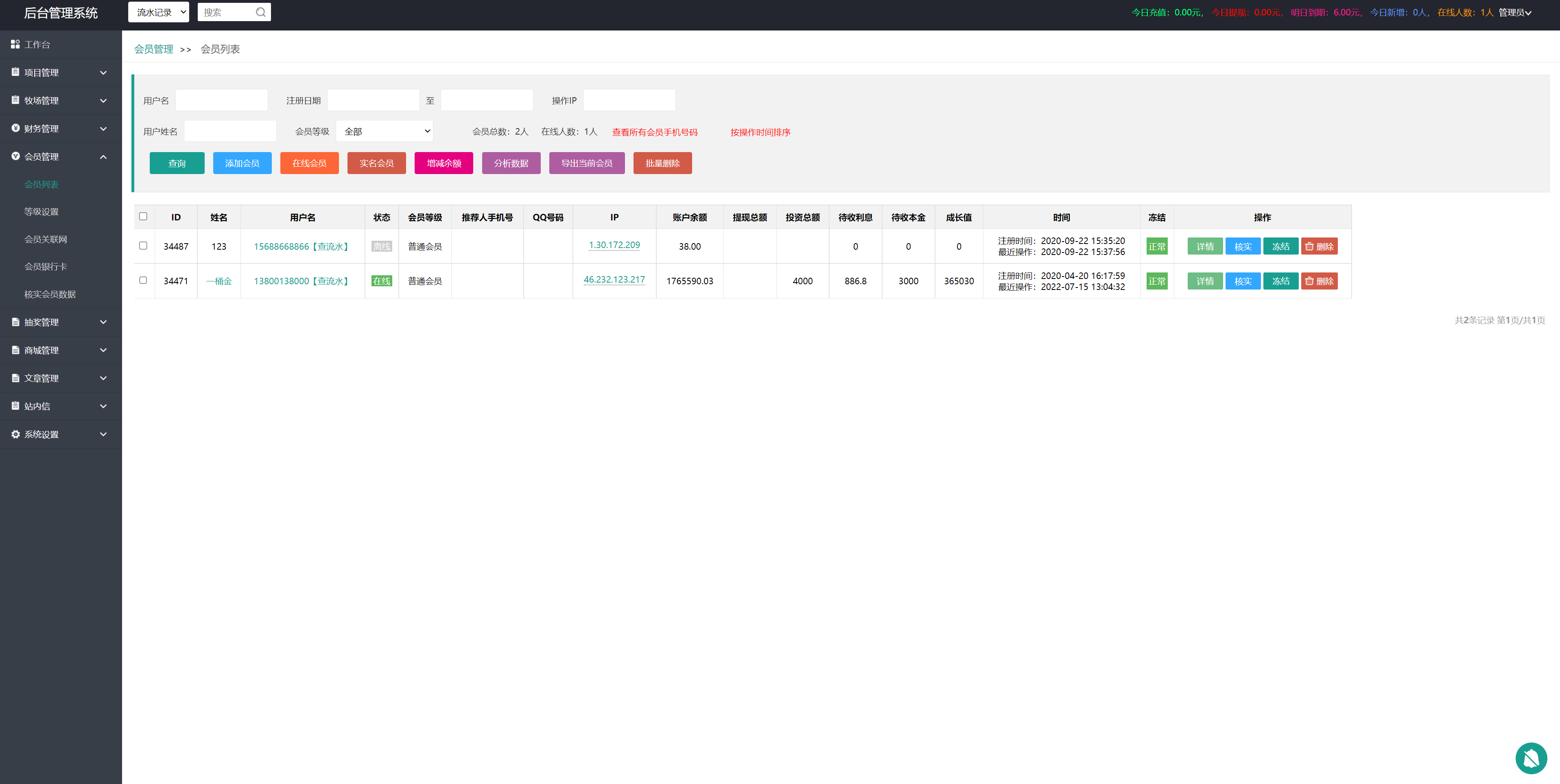 在线养牛场投资系统/动物领养理财/牧场投资/积分商城/在线合同